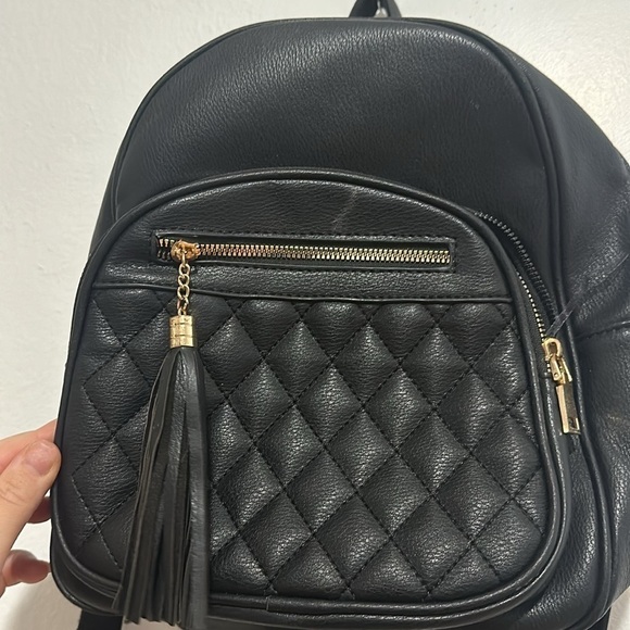 Black Mini Backpack - Picture 4 of 6